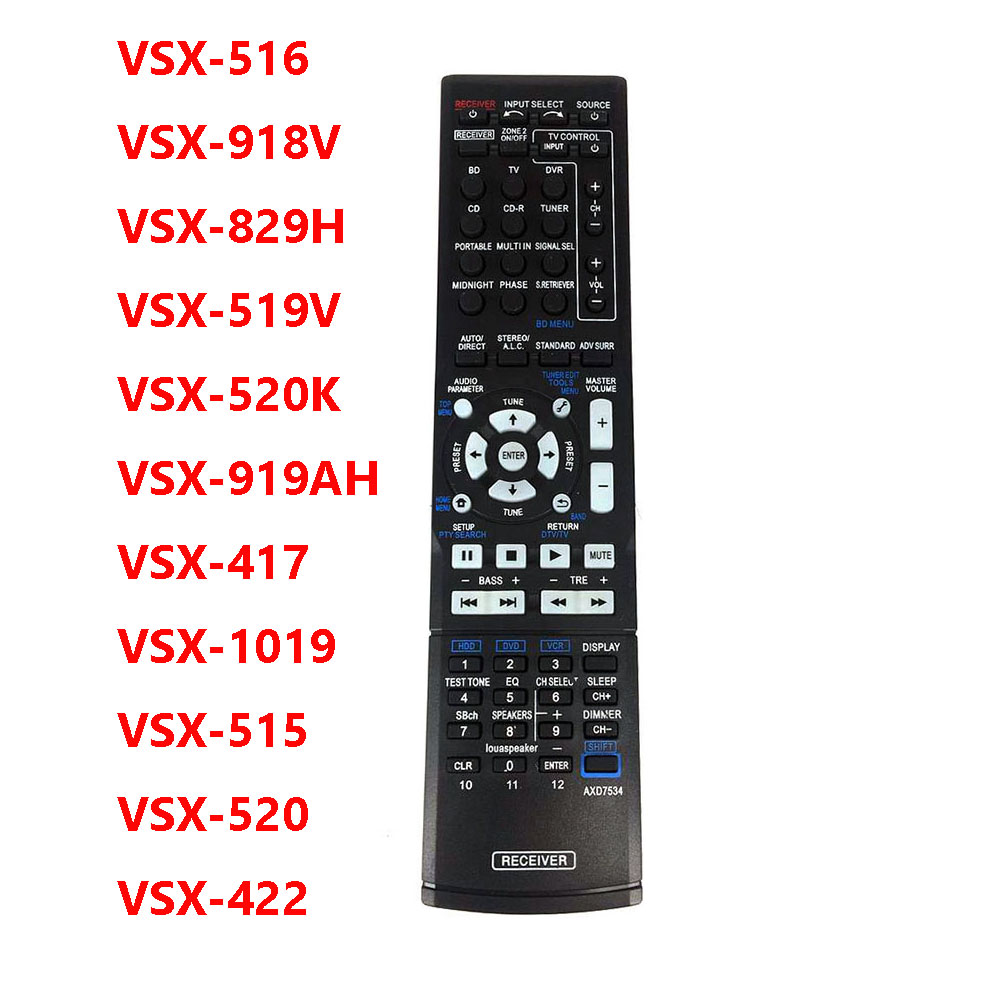 Home Cinema Pioneer - รีโมทคอนโทรลสําหรับ Pioneer AV Receiver โฮมเธียเตอร์ AXD7534