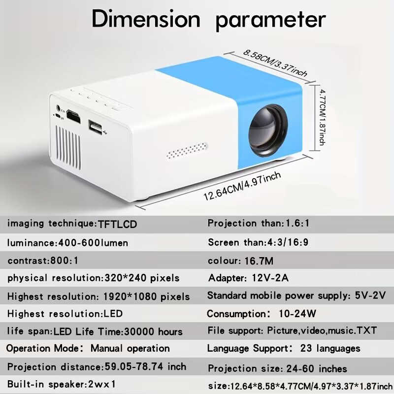 โปรเจคเตอร์ความละเอียดสูงพิเศษ - Home Cinema Compact บทวิจารณ์และราคา