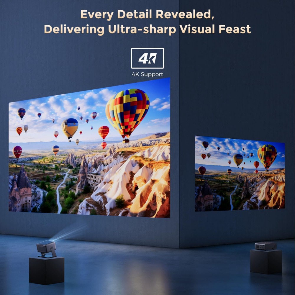 โปรเจคเตอร์วิดีโอ 4K แบบพกพา พ - Home Cinema Compact บทวิจารณ์และราคา