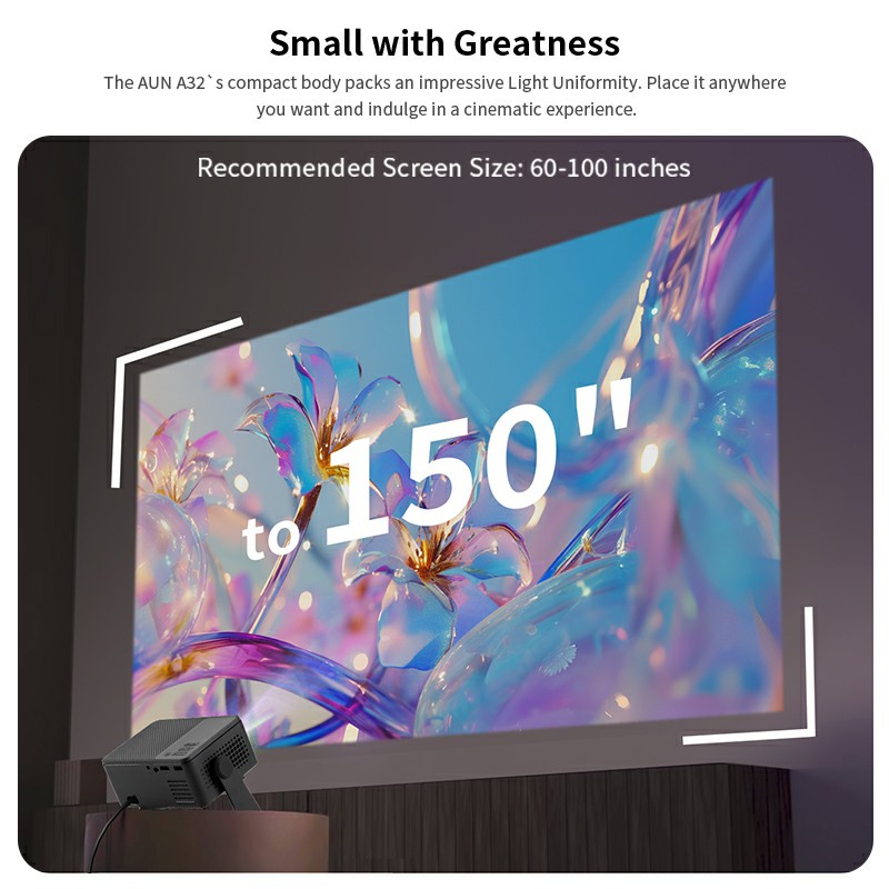AUN A32 Pro Android 13 โปรเจคเ - Home Cinema Compact บทวิจารณ์และราคา