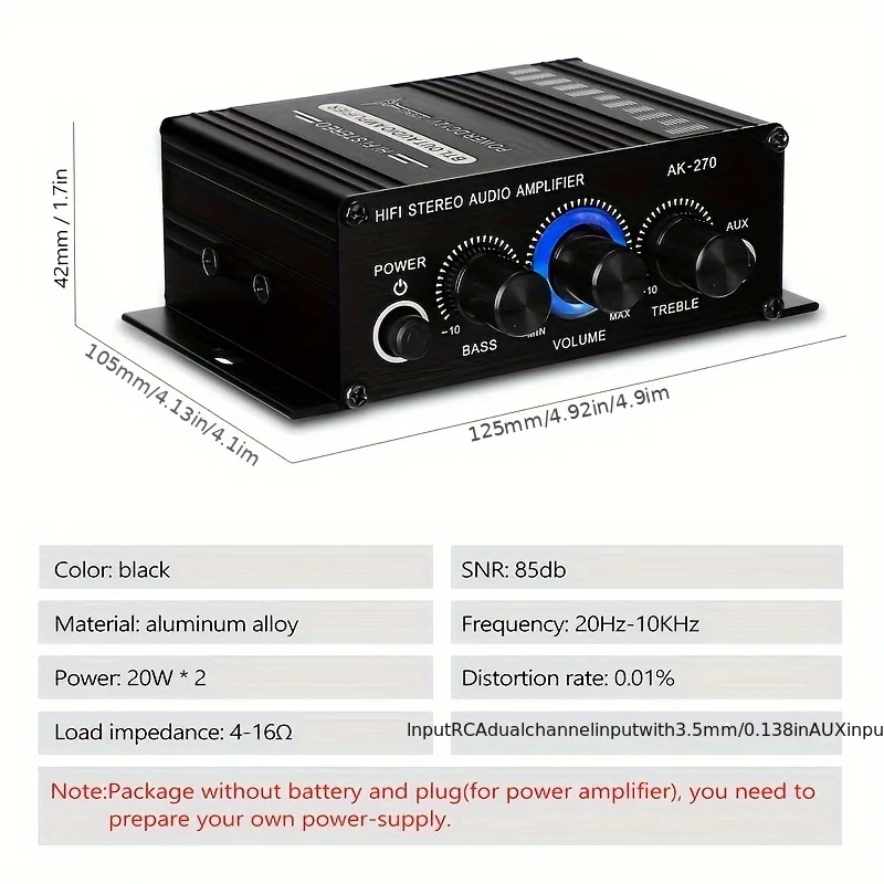 AK-270 12V/24V 400W คอมแพคเพาเ - Home Cinema Compact บทวิจารณ์และราคา