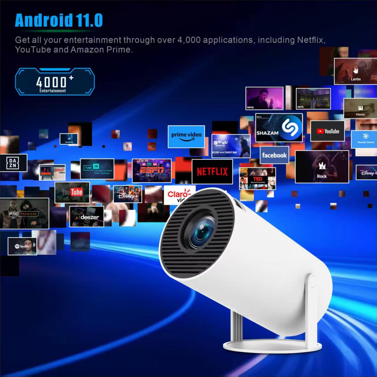โปรเจคเตอร์พกพา Mini HY300 ระบ - Home Cinema Compact บทวิจารณ์และราคา
