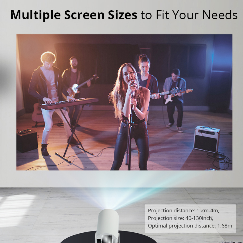 HY300 ไฮไฟโปรเจคเตอร์ 4K Andro - Home Cinema Compact บทวิจารณ์และราคา