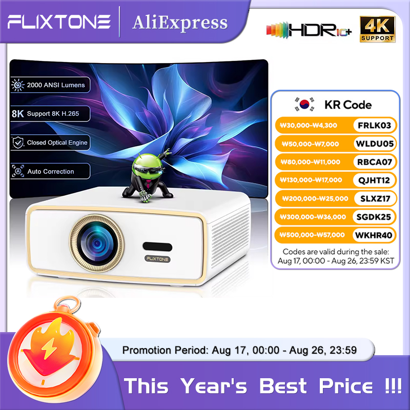 โปรเจคเตอร์พกพา Flixtone E900  - Home Cinema Compact บทวิจารณ์และราคา